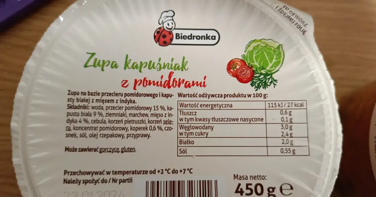 Zdjęcie Ile kalorii ma zupa kapuśniak z ziemniakami? Zaskakujące fakty!